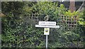 Road sign, Lambs Corner