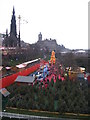 NT2573 : Christmas forest in Princes Street Gardens by M J Richardson