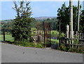 Metal gate at the top of a footpath, Forgeside Road, Forgeside