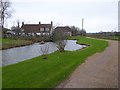 Path and pond at Westlands Farm