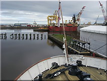 NT2677 : Leith Docks by Shaun Ferguson