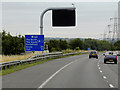 SE3625 : Variable Message Sign (VMS) on Eastbound M62 by David Dixon