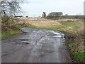 Carr Lane entrance to East Moor Pig Unit