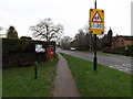 Swaynes Lane George VI Postbox & B1046 Barton Road