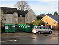 Recycling bins, Old Market, Nailsworth