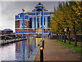 Salford Quays, Mariners Canal and The Victoria Building