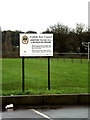 TL2111 : Lemsford Village Hall & Recreation Ground sign by Geographer
