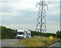 Layby and pylon, A137