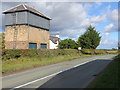 Road (A699) and Water Tower at Trows