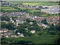 New housing estates on the north-western outskirts of Newcastle