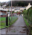 Road past the southern edge of Nailsworth Telephone Exchange 