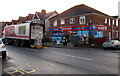 One Stop convenience store and lorry, Chepstow Road