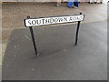 TL1413 : Southdown Road sign by Geographer