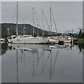 Boats in Muirtown Basin