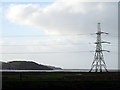 SH6138 : A pylon by the Dwyryd Estuary by John Lucas