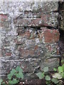 Damaged bench mark on Quarry Bridge, Christleton