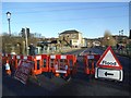 SE2535 : Kirkstall Bridge closed to traffic by Stephen Craven
