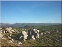SD5579 : Limestone boulders, Newbiggin Crags by Karl and Ali
