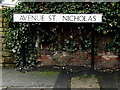 Avenue St.Nicholas sign