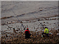 TA1625 : Anglers on Paull Beach by Andy Beecroft