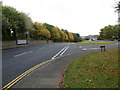 Junction of roads (B6398 and B6340) in Newtown St Boswells