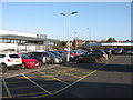 Lidl car park and Hilton Garage