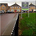 Turn right ahead for the Foxglove Meadows show home, Bettws, Newport