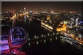 TQ3079 : View from the London Eye at Night by Andrew Tryon