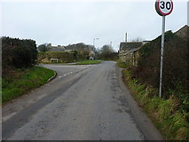 SW4125 : Entering St Buryan from the south-east by Richard Law