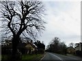 The busy A153 passes through West Willoughby village