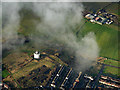 Drumchapel water tower from the air