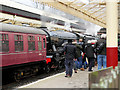 SD8010 : Bolton Street Station, Flying Scotsman in Steam by David Dixon