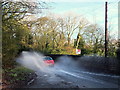 Minor flooding on Crank Road, Billinge