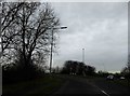 Roundabout ahead on Bunkers Hill A15 Lincoln