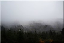 SN0730 : Rosebush Quarry Enveloped In Winter Mist by Deborah Tilley