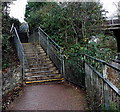 Steps up to Penprysg Road, Pencoed