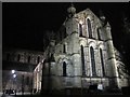 NY9364 : Hexham Abbey at night by Mike Quinn