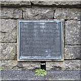 J3021 : Plaque, Silent Valley Reservoir by Rossographer