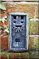 Benchmark on north face of Frilford Evangelical chapel