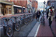 O1533 : Bike Station on Exchequer Street, Dublin by Ian S