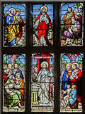 SK9057 : Stained glass window, St Mary's church, Carlton le Moorland by Julian P Guffogg