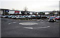 Mini roundabout in Newport Retail Park