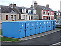 Cycle lockers near Markinch railway station