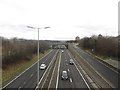 Looking south along the A1