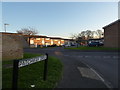 Looking from PatchwayDrive, across Greyshott Avenue towards Sibland Close