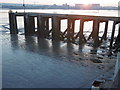 The Thames at sunset from Thames Barrier Park