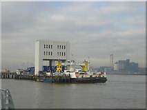 TQ4379 : Woolwich Ferry, south terminal by Christopher Hilton