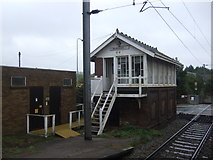 TM0558 : Signal box near Stowmarket Railway Station by JThomas