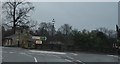 Mini-roundabout by Wetherby Bridge