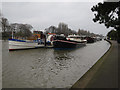 Boats moored on the Thames